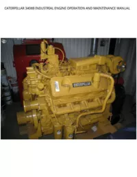 CATERPILLAR 3408B INDUSTRIAL ENGINE OPERATION AND MAINTENANCE MANUAL preview