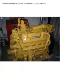 CATERPILLAR 3408B INDUSTRIAL ENGINE PARTS CATALOG MANUAL preview