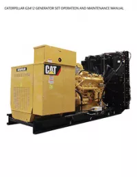 CATERPILLAR G3412 GENERATOR SET OPERATION AND MAINTENANCE MANUAL preview