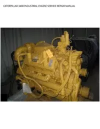CATERPILLAR 3408 INDUSTRIAL ENGINE SERVICE REPAIR MANUAL preview