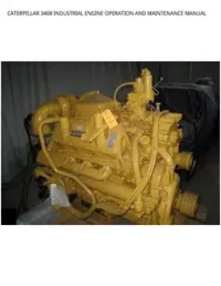 CATERPILLAR 3408 INDUSTRIAL ENGINE OPERATION AND MAINTENANCE MANUAL preview
