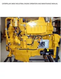 CATERPILLAR 3406E INDUSTRIAL ENGINE OPERATION AND MAINTENANCE MANUAL preview
