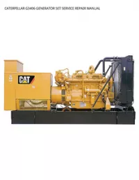 CATERPILLAR G3406 GENERATOR SET SERVICE REPAIR MANUAL preview