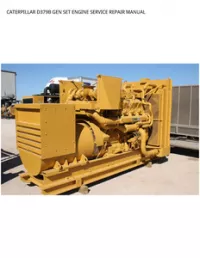 CATERPILLAR D379B GEN SET ENGINE SERVICE REPAIR MANUAL preview