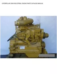 CATERPILLAR 3304 INDUSTRIAL ENGINE PARTS CATALOG MANUAL preview