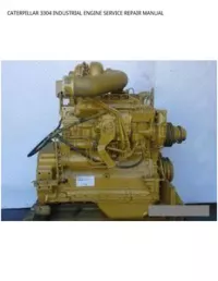 CATERPILLAR 3304 INDUSTRIAL ENGINE SERVICE REPAIR MANUAL preview