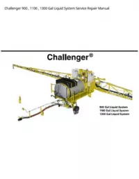 Challenger 900   1100   1300 Gal Liquid System Service Repair Manual preview