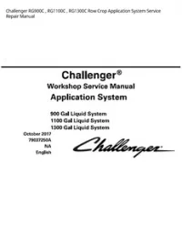 Challenger RG900C   RG1100C   RG1300C Row Crop Application System Service Repair Manual preview