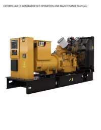 CATERPILLAR C9 GENERATOR SET OPERATION AND MAINTENANCE MANUAL preview