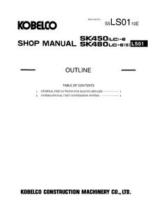 Kobelco SK480LC-6(S) manual pdf