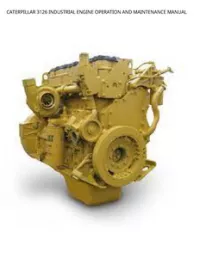 CATERPILLAR 3126 INDUSTRIAL ENGINE OPERATION AND MAINTENANCE MANUAL preview