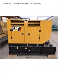 CATERPILLAR C2.2 GENERATOR SET PARTS CATALOG MANUAL preview
