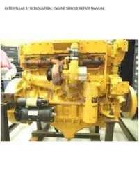 CATERPILLAR 3116 INDUSTRIAL ENGINE SERVICE REPAIR MANUAL preview