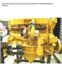 CATERPILLAR D350C ARTICULATED TRUCK OPERATION AND MAINTENANCE MANUAL preview