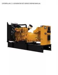 CATERPILLAR C1.5 GENERATOR SET SERVICE REPAIR MANUAL preview