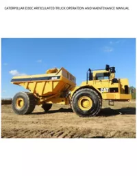 CATERPILLAR D30C ARTICULATED TRUCK OPERATION AND MAINTENANCE MANUAL preview
