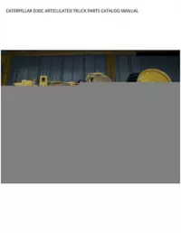 CATERPILLAR D30C ARTICULATED TRUCK PARTS CATALOG MANUAL preview
