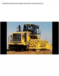 CATERPILLAR 825G SOIL COMPACTOR PARTS CATALOG MANUAL preview