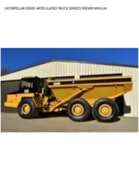 CATERPILLAR D300E ARTICULATED TRUCK SERVICE REPAIR MANUAL preview