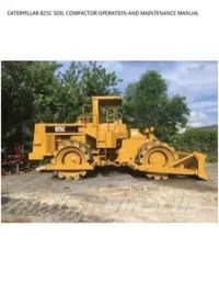 CATERPILLAR 825C SOIL COMPACTOR OPERATION AND MAINTENANCE MANUAL preview