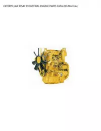 CATERPILLAR 3054C INDUSTRIAL ENGINE PARTS CATALOG MANUAL preview
