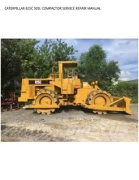 CATERPILLAR 825C SOIL COMPACTOR SERVICE REPAIR MANUAL preview