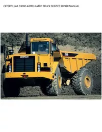 CATERPILLAR D300D ARTICULATED TRUCK SERVICE REPAIR MANUAL preview