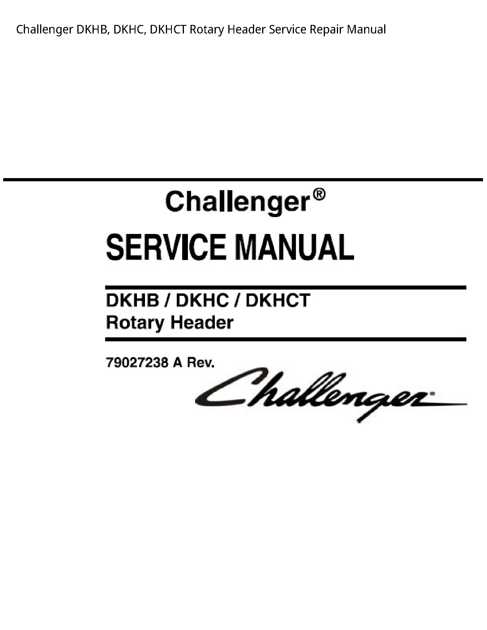 Challenger DKHB manual