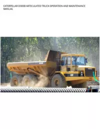 CATERPILLAR D300B ARTICULATED TRUCK OPERATION AND MAINTENANCE MANUAL preview