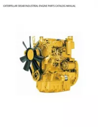 CATERPILLAR 3054B INDUSTRIAL ENGINE PARTS CATALOG MANUAL preview