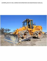 CATERPILLAR 815F SOIL COMPACTOR OPERATION AND MAINTENANCE MANUAL preview