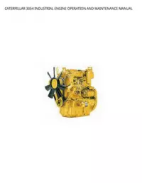 CATERPILLAR 3054 INDUSTRIAL ENGINE OPERATION AND MAINTENANCE MANUAL preview
