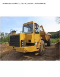 CATERPILLAR D25D ARTICULATED TRUCK SERVICE REPAIR MANUAL preview
