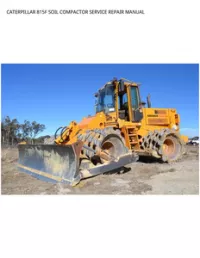 CATERPILLAR 815F SOIL COMPACTOR SERVICE REPAIR MANUAL preview