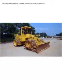 CATERPILLAR 815B SOIL COMPACTOR PARTS CATALOG MANUAL preview