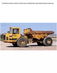 CATERPILLAR D25C ARTICULATED TRUCK OPERATION AND MAINTENANCE MANUAL preview