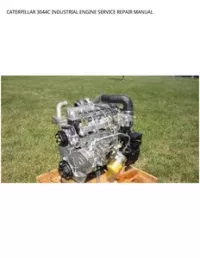 CATERPILLAR 3044C INDUSTRIAL ENGINE SERVICE REPAIR MANUAL preview