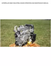 CATERPILLAR 3044C INDUSTRIAL ENGINE OPERATION AND MAINTENANCE MANUAL preview