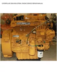 CATERPILLAR 3034 INDUSTRIAL ENGINE SERVICE REPAIR MANUAL preview