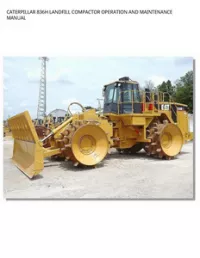 CATERPILLAR 836H LANDFILL COMPACTOR OPERATION AND MAINTENANCE MANUAL preview