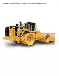 CATERPILLAR 836G LANDFILL COMPACTOR SERVICE REPAIR MANUAL preview