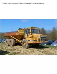 CATERPILLAR D250B ARTICULATED TRUCK PARTS CATALOG MANUAL preview