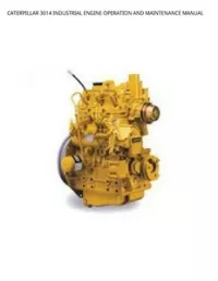 CATERPILLAR 3014 INDUSTRIAL ENGINE OPERATION AND MAINTENANCE MANUAL preview