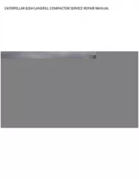 CATERPILLAR 826H LANDFILL COMPACTOR SERVICE REPAIR MANUAL preview