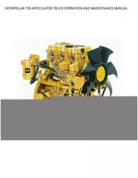 CATERPILLAR 730 ARTICULATED TRUCK OPERATION AND MAINTENANCE MANUAL preview