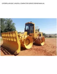 CATERPILLAR 826C LANDFILL COMPACTOR SERVICE REPAIR MANUAL preview