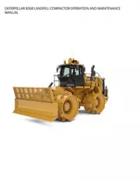CATERPILLAR 826B LANDFILL COMPACTOR OPERATION AND MAINTENANCE MANUAL preview