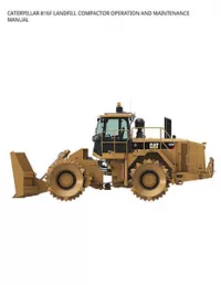 CATERPILLAR 816F LANDFILL COMPACTOR OPERATION AND MAINTENANCE MANUAL preview