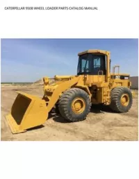 CATERPILLAR 950B WHEEL LOADER PARTS CATALOG MANUAL preview
