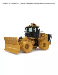 CATERPILLAR 816 LANDFILL COMPACTOR OPERATION AND MAINTENANCE MANUAL preview